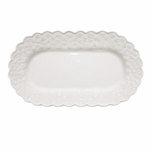 BANDEJA OVAL COLOR CREMA
