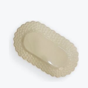 BANDEJA OVAL COLOR BEIGE