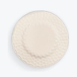 PLATO POSTRE COLOR. CREMA