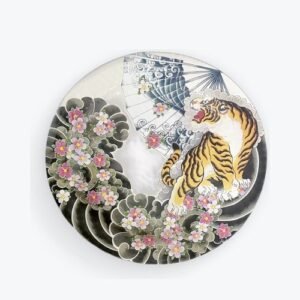 BANDEJA REDONDA TIGRE