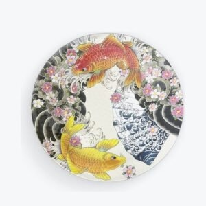 BANDEJA REDONDA PECES KOI