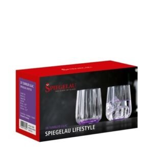 SET 2 VASOS BAJOS COLOR LILA