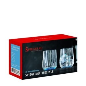 SET 2 VASOS BAJOS CELESTE