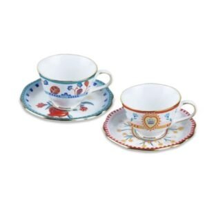 SET 2 TAZAS CAFÉ CON PLATO