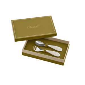 SET CUBIERTOS BEBÉ PLATEADOS